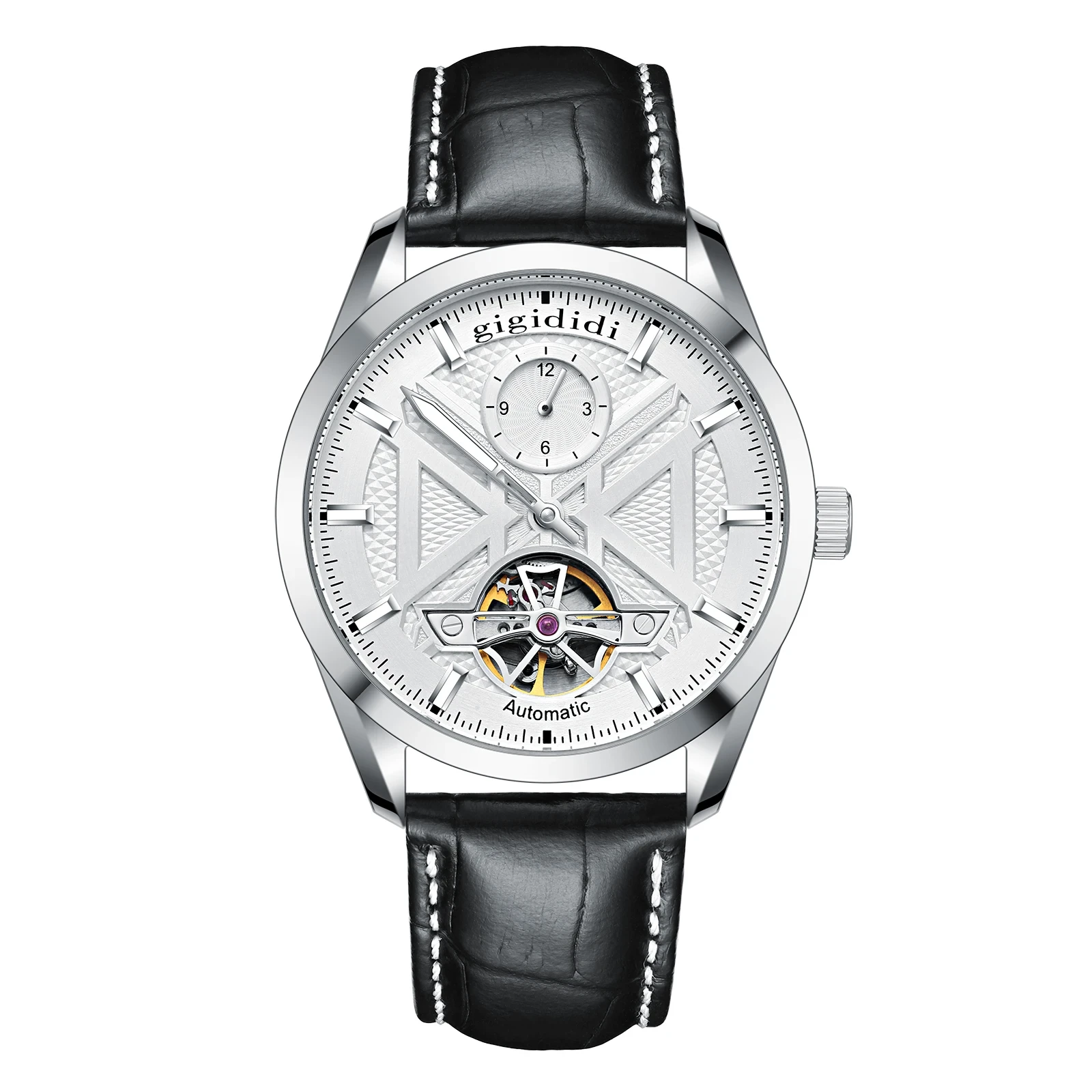 Seagull Brand часы мужские Manual Mechanical Watch Ultra-thin Simple Men's Business Leather Strap Waterproof Watch 819.612