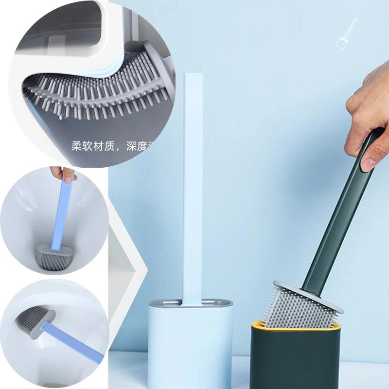 2in1 Silicone Blade & Kitchen Cleaner Car Glass Shower Squeegee Window Glass Wiper Scraper Brush Tool for Washing