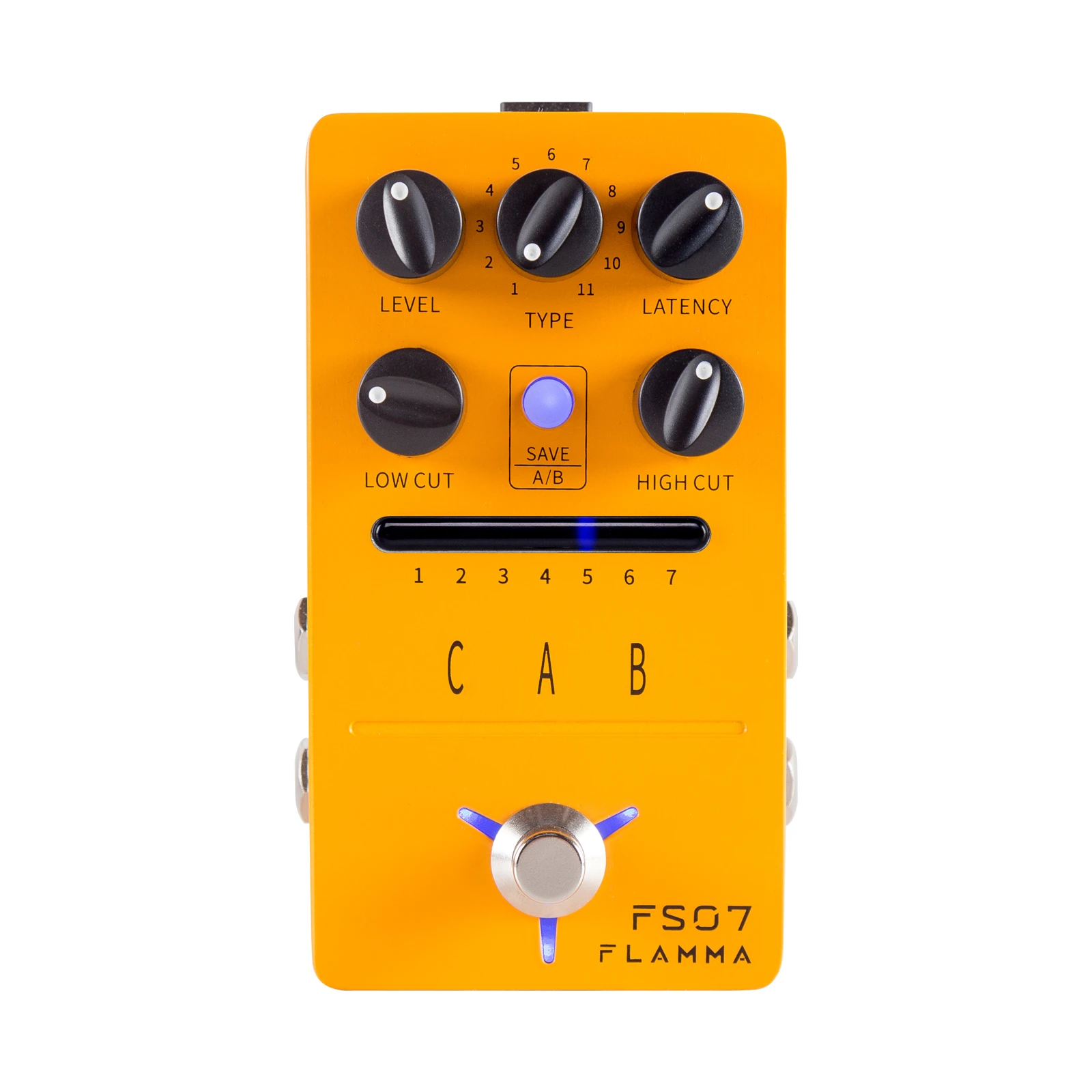 FLAMMA FS07 IR Cabinet Simulation Pedal Cab Simulation Guitar Effects Pedal  Impuse Response Loader 7 Presets 11 Factory IR