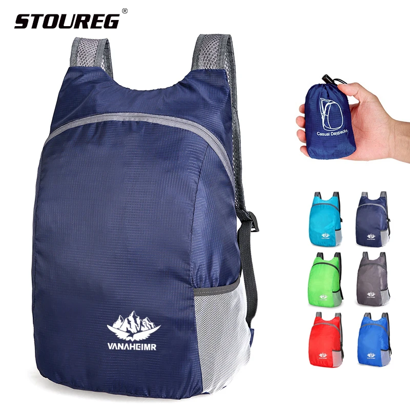 Foldable 15L Waterproof Travel Backpack,Men Women Hiking Backpack, Female Sport Bags, Outdoor Climbing Bag For Children Boy Girl