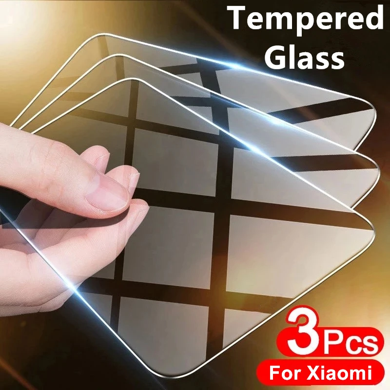 2PCS Glass For Xiaomi Poco M3 Pro 5G X3 NFC F3 F2 Pro Mi A2 Lite Screen Protector Tempered Glass Protective Lens Film Poco M3