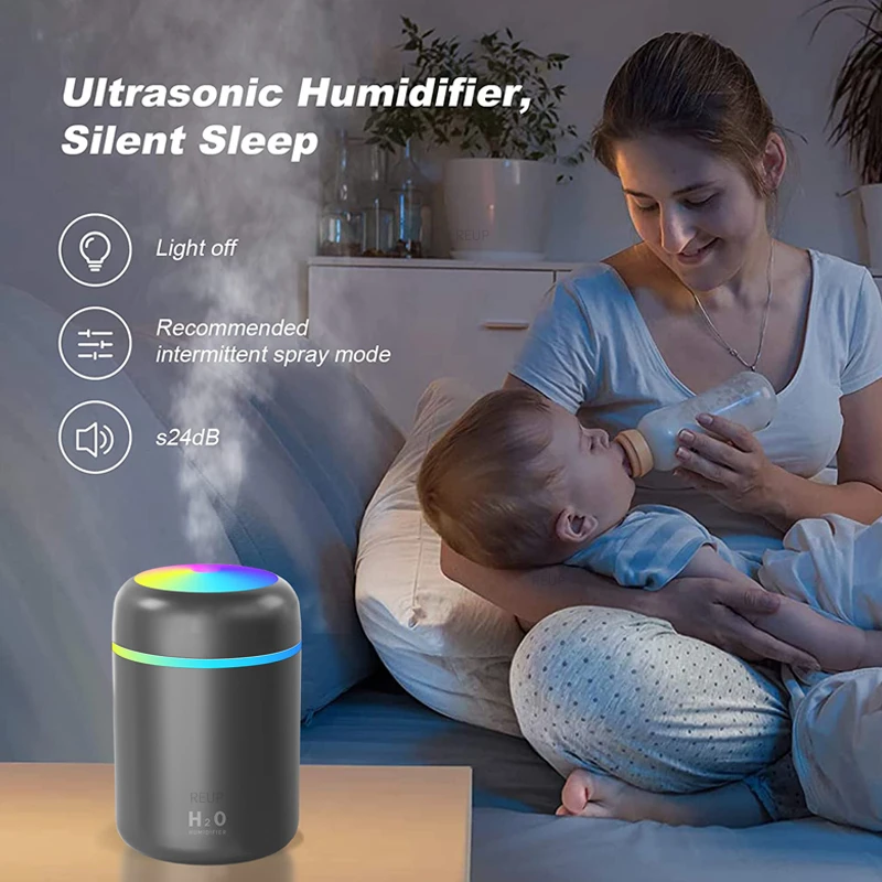 Air Humidifier Essential Oil Diffuser Aroma Ultrasonic Humificador Mist Maker Home Car Aromatherapy Cloudy Vibe Diffuser Fogger