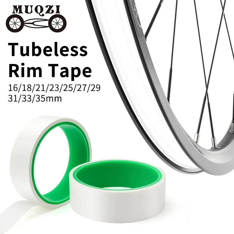 MUQZI Bike Tubeless Rim Tape 10m Tubeless Wheel Width 16/18/21/23/25/27/29/31/33/35mm MTB Road Bicycle Rim Tape