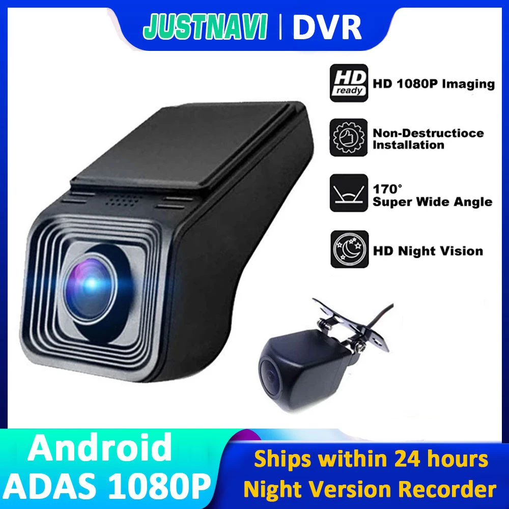 Car Dvr 170° Wide Angle Dash Cam Video Recorder 1080P Dashcam Dash Camera Car USB DVR ADAS Android Car Night Version Recorder