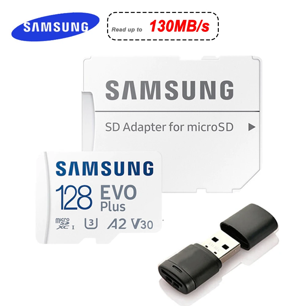 SAMSUNG EVO Plus Micro SD Card 128GB 64GB 32GB 512GB 256GB Micro SD 128gb Flash Memory Card SD Memory U1 U3 4K Microsd TF Cards