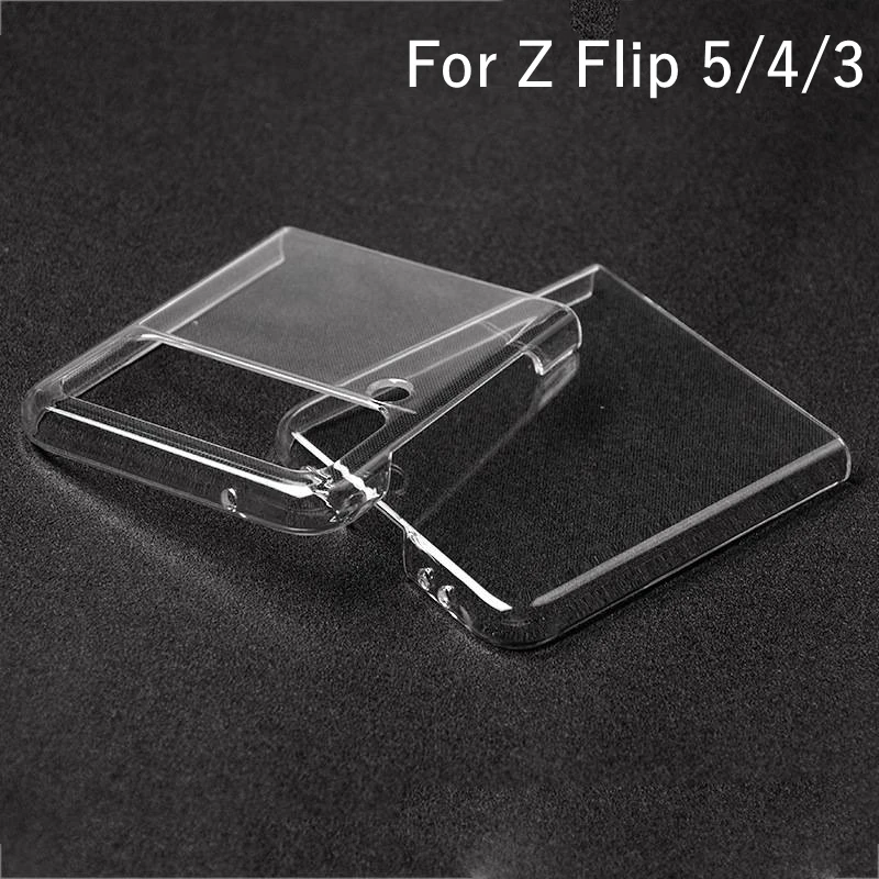 Transparent Protective Cover For Galaxy Z Flip 3 5G Case Hard PC Shockproof Back Bumper Shell For Samsung Galaxy Z Flip3 Case