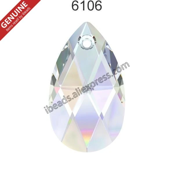 (1 piece) 100% Original Crystal from Swarovski 6106 Pear-Shaped pendant from Austria loose beads rhinestone DIY jewelry making