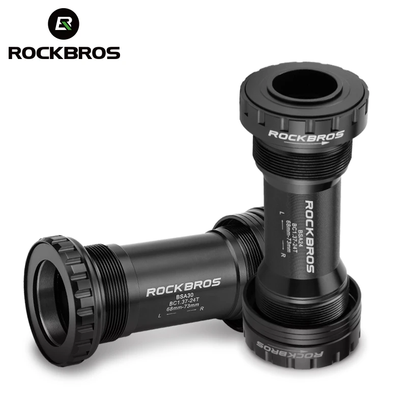 ROCKBROS Bicycle Bottom Bracket BSA Thread Kit Ceramic Bearing Diameter 24-22mm For Shimano/SRAM/GXP/SRAM-DUB Crankset