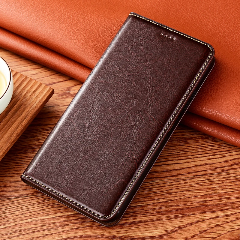 Magnet Natural Genuine Leather Skin Flip Wallet Book Phone Case Cover On For Xiaomi Redmi Note 10 Pro Max 10s 2021 Note10 10Pro