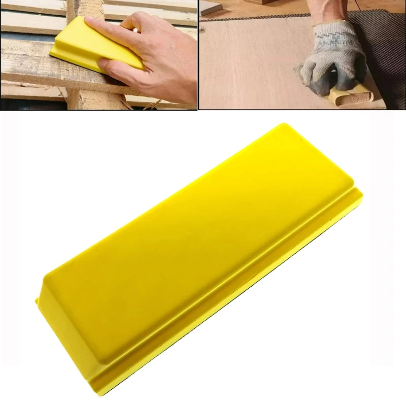 67x193mm Hand Sanding Block PU Foam Hand Sanding Abrasive Tools Polishing Pad for Hook and Loop Disc
