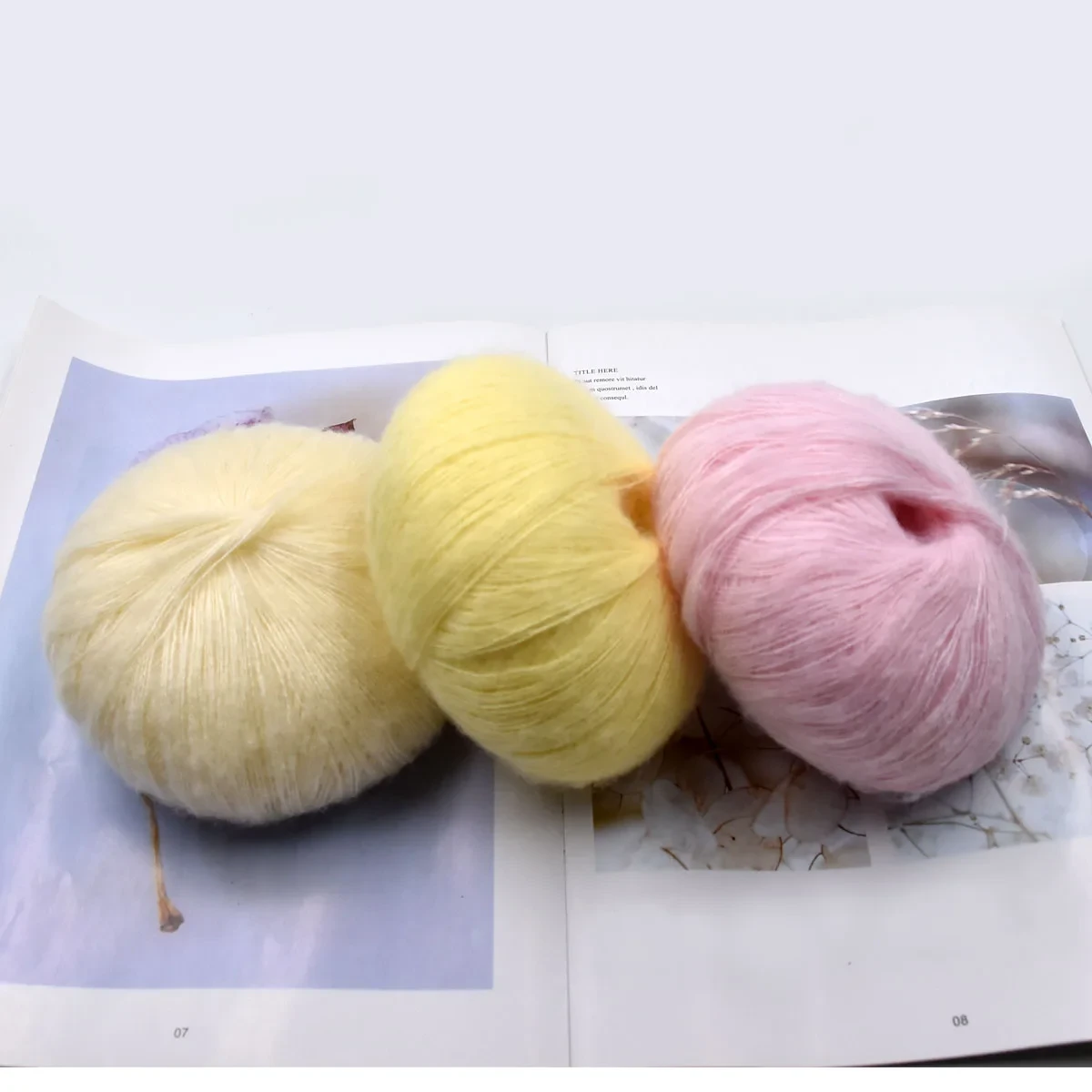50G Angola Amorous Mohair Yarn Thin Hand knitting baby sweater Soft wool Crochet Yarn For Shawl Scarf Fine Thread