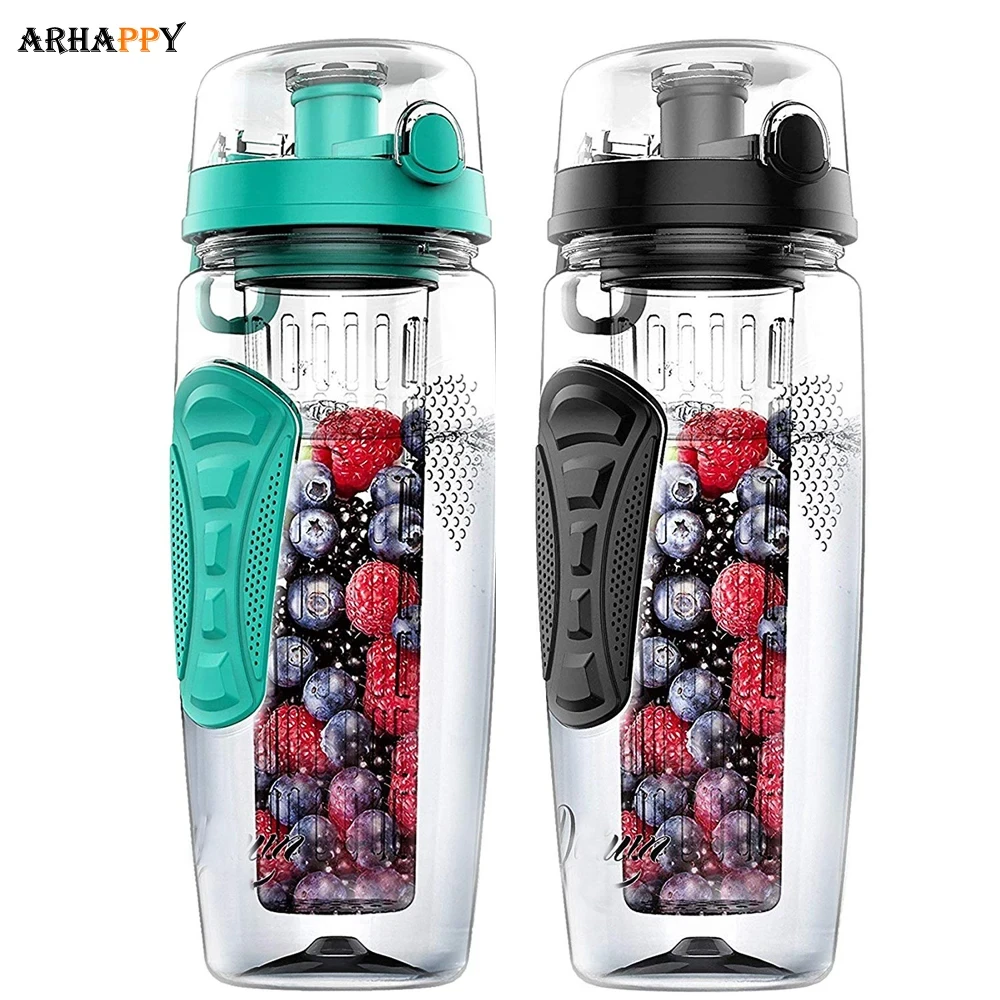 BPA Free Fruit Infuser Water Bottle Juice Shaker Sports Lemon Water Bottle Fitness Sport Fruit Drinking Bottles for Girl