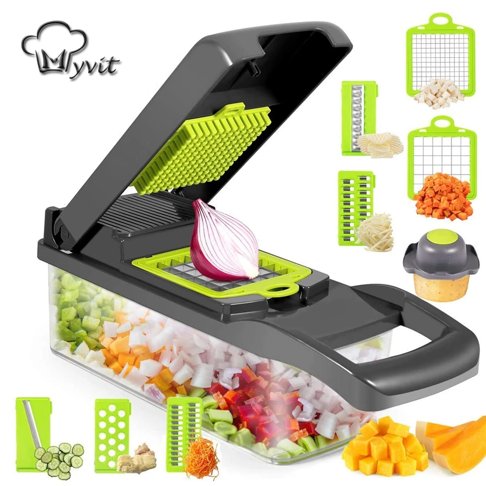 Vegetable Cutter Vegetable Slicer Multifunctional Kitchen Accessories Basket Fruit  Potato Peeler Carrot Grater Vegetable Slicer