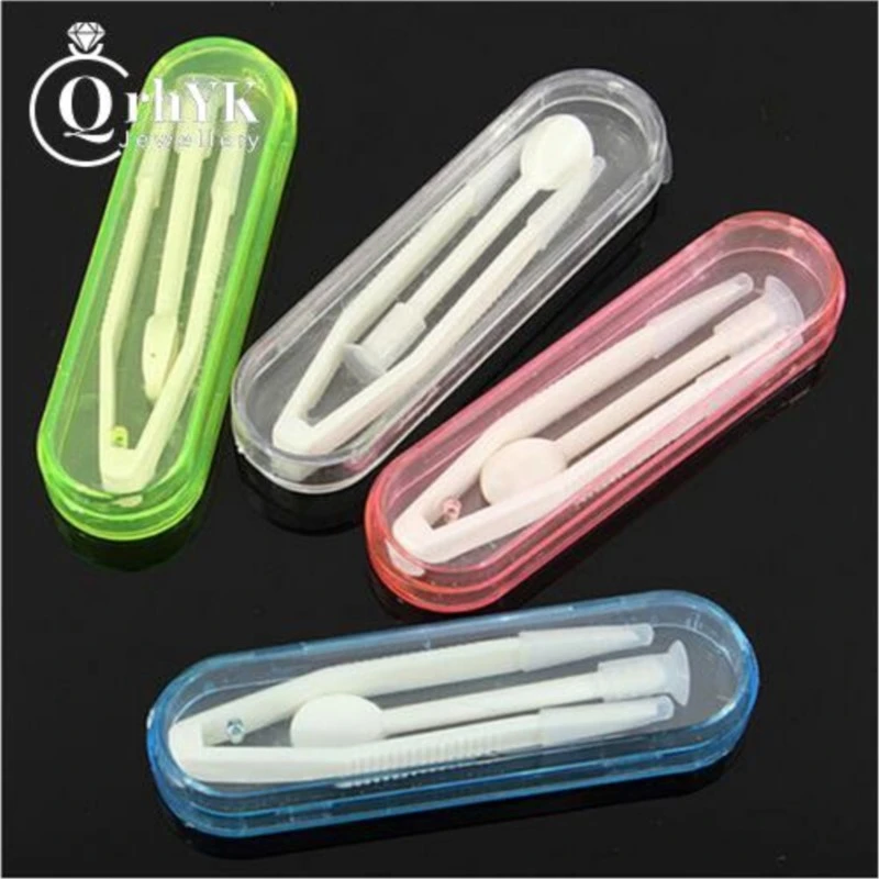 1Set OR 3Set New Multicolor Contact Lenses Tweezers and Suction Stick for Special Clamps Tool Contact Lens Inserter Remover