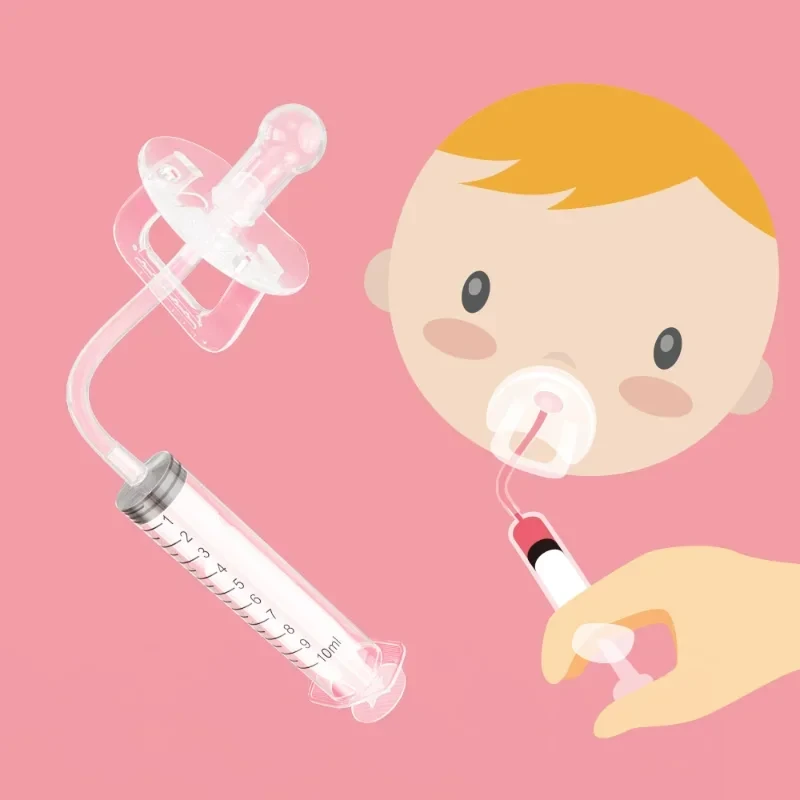 Baby smart medicine dispenser Needle Feeder Squeeze Medicine Dropper Dispenser Transparent Pacifier Kids Feeding Utensils