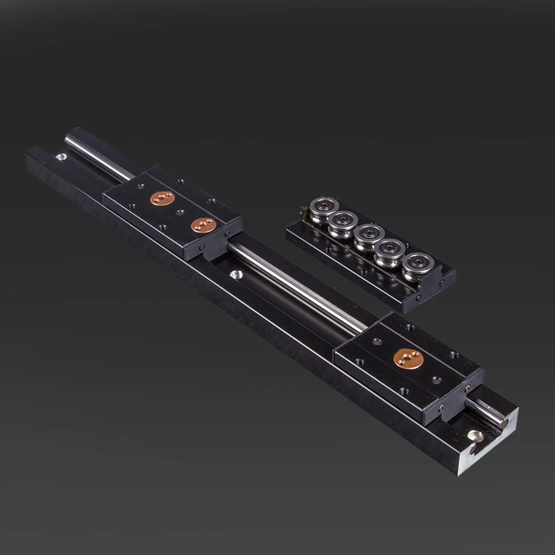 Black built-in dual-axis linear guide 28mm SGR10 slide rail SGB10 block optical axis photography track woodworking machinery