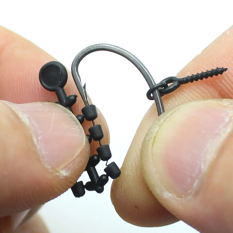 Carp Fishing Hook Connect Hook Beads Swivel Ready D-rig Line Aligner Hair Rigs Zig Rig  Method Feeder  Accessories Tackle