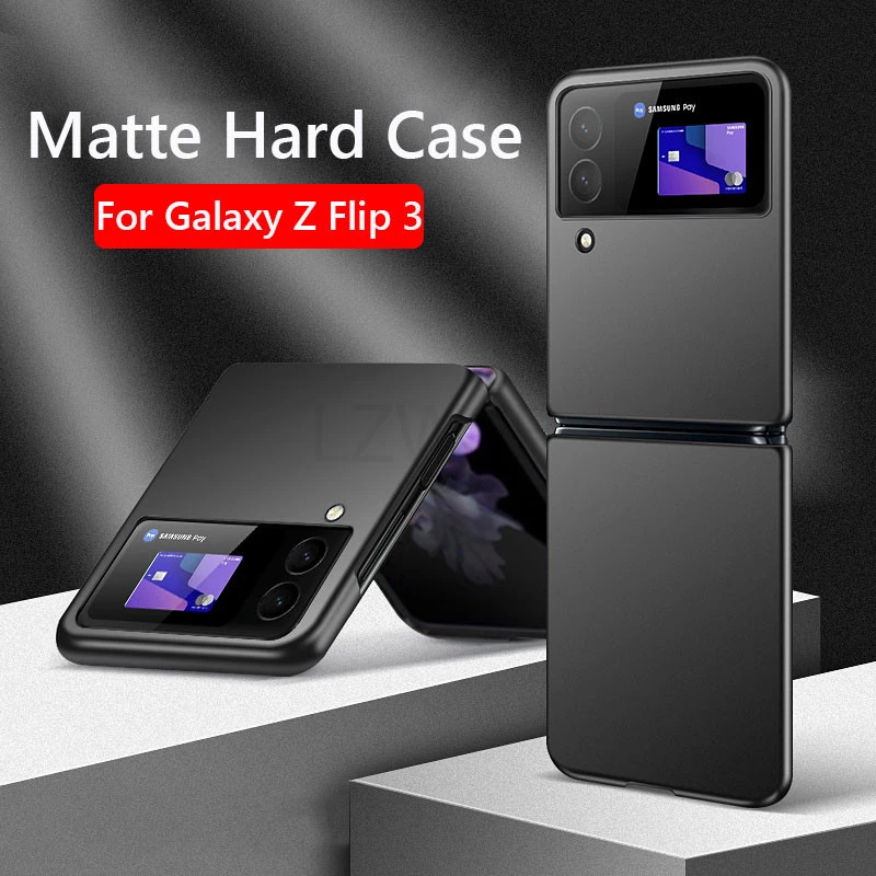 Luxury Slim Matte Hard PC Phone Case For Samsung Galaxy Z Flip 3 Z Flip3 Fold 3 Fold3 ShockProof Back Cover Fundas