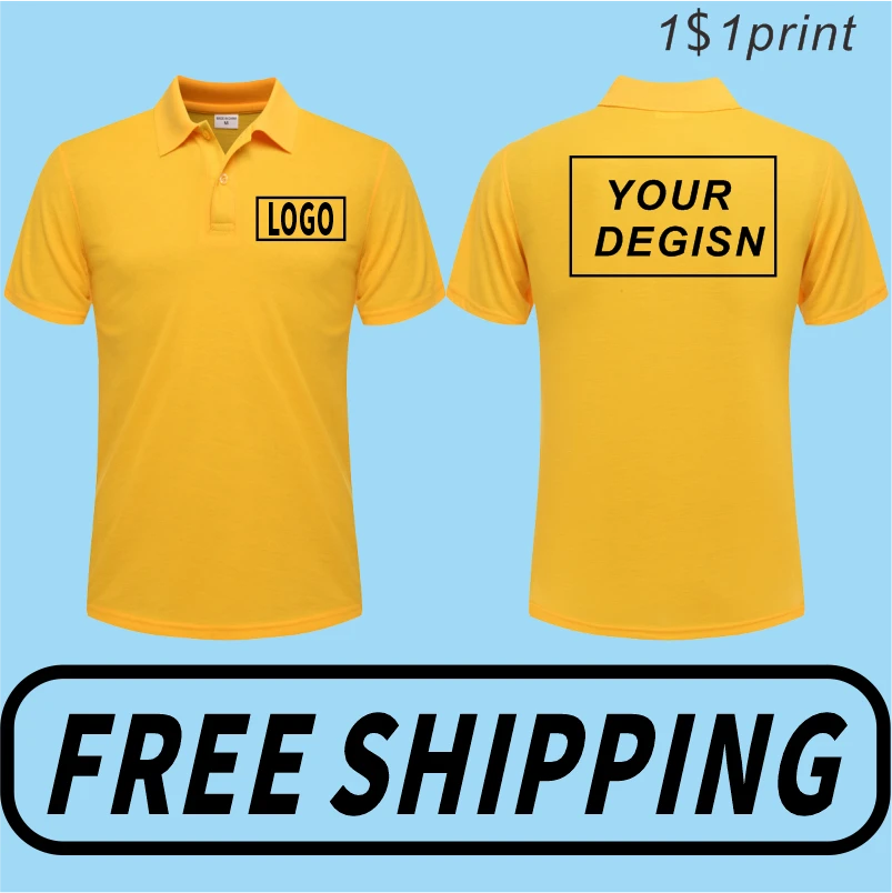 YOTEE 2021 Summer Cheap Casual Short-sleeved Polo Suit Personal Company Group LOGO Custom POLO Shirt Cotton Men and Women Custom