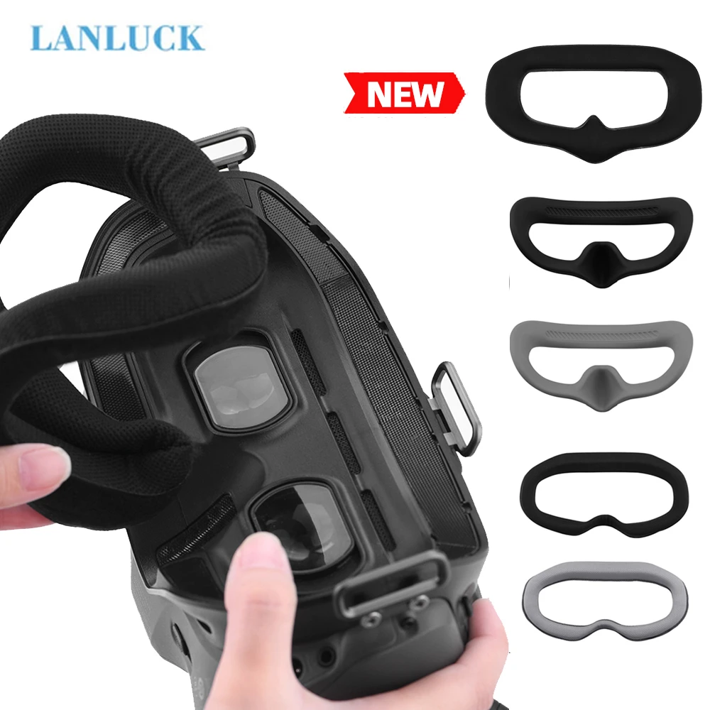 Adjustable Eye Pad with Head Strap Band Set for DJI FPV Goggles V2 Face Plate Replacement Kit for DJI FPV Combo Drone Acessories