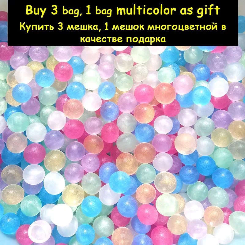 New 1 bag Pearl Crystal Soil Grow Beads Hydrogel Gel Jelly Orbiz Growing in Water Balls for Flower Plant Home Decorative Toy Set