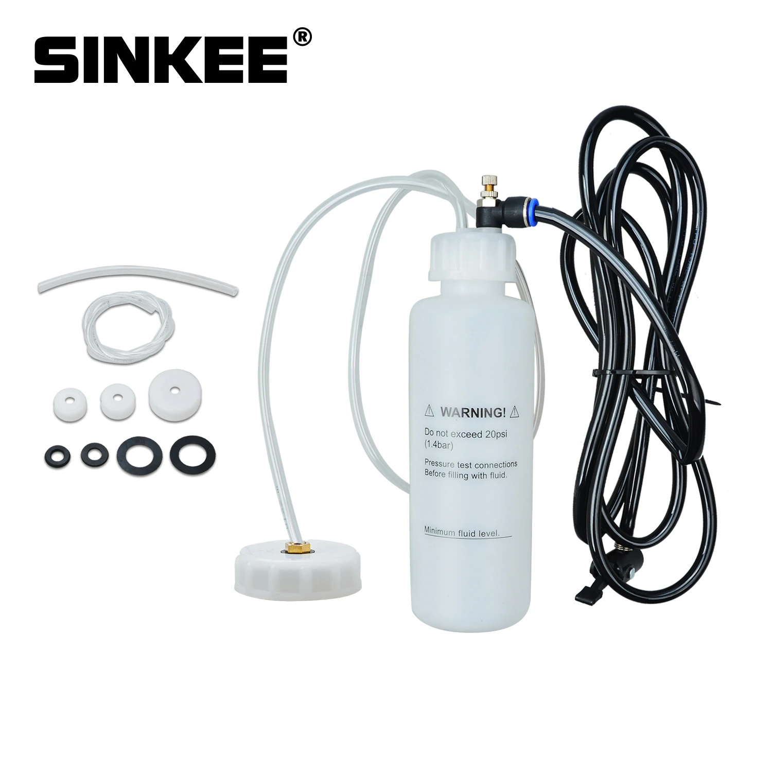 Car Brake Bleeding & Clutch Fluid Bleeder Kit Vacuum Tool Pump For Home DIY Use SK1392