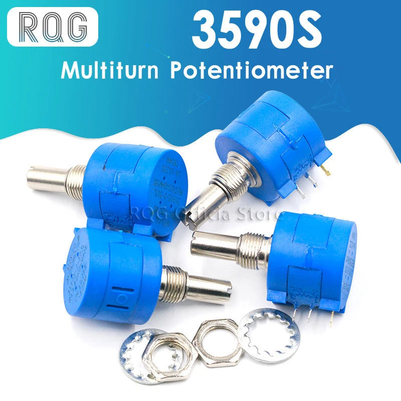 3590S Multiturn Potentiometer 500 1K 2K 5K 10K 20K 50K 100K ohm Potentiometer Adjustable Resistor 3590 102 202 502 103