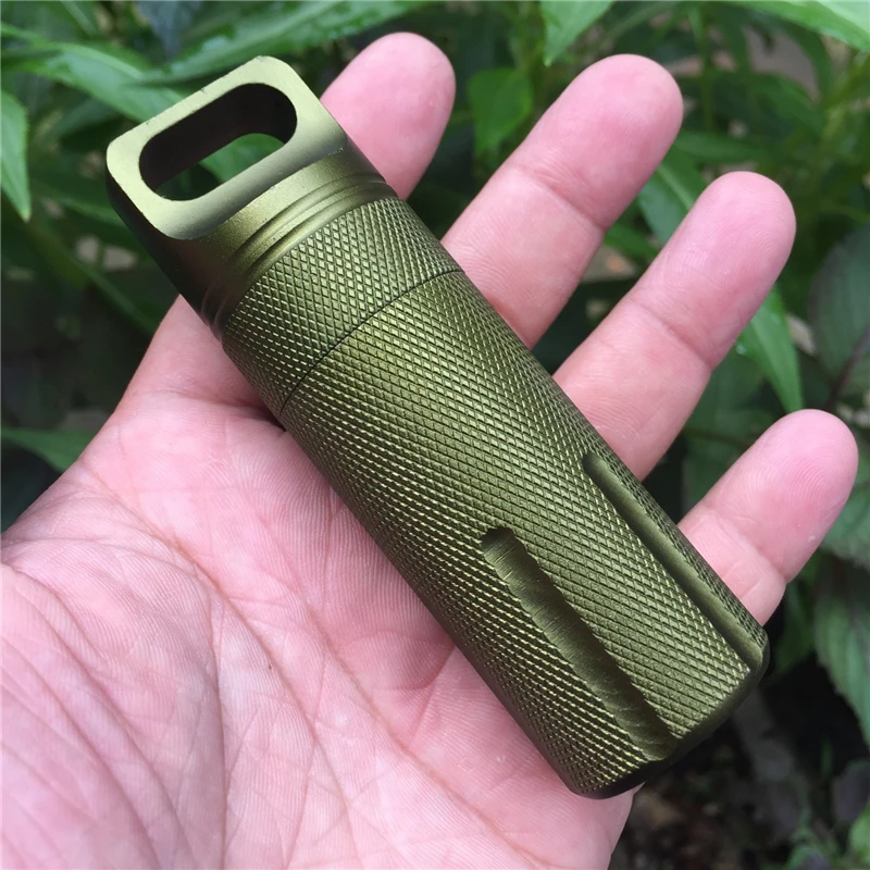 Capsule Survival Seal Trunk Waterproof Hike Box Container Outdoor Dry Bottle Holder Storage Camp Medicine Match Pill Case