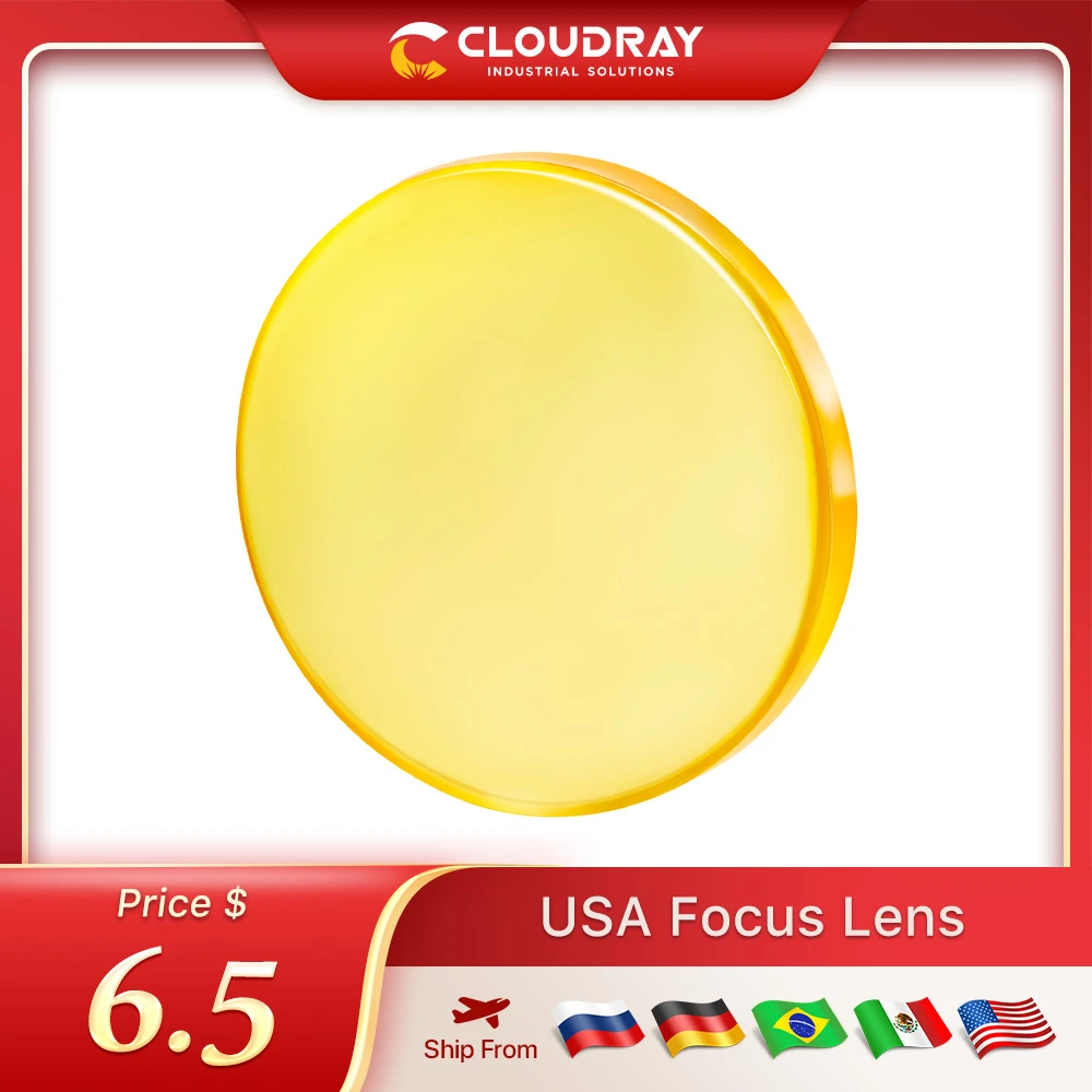 Focus Lens USA CVD ZnSe DIA 12 15 18 19.05 20 FL 38.1 50.8 63.5 76.2 101.6 127mm for CO2 Laser Engraving Cutting Machine