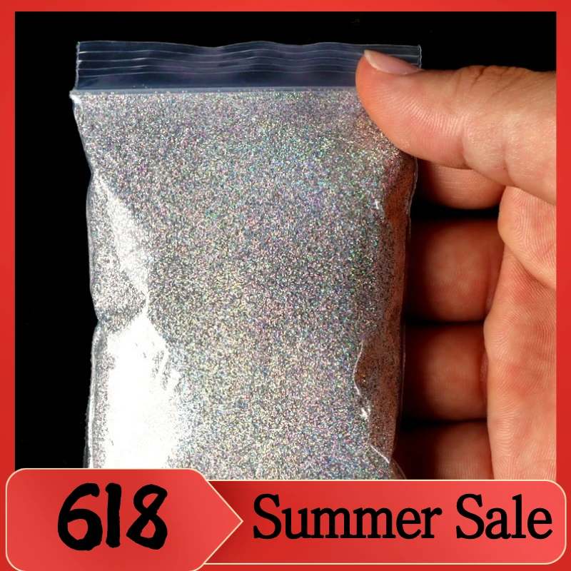 50g/Bag Gradient Shiny Dust Nail Glitter Powder DIY Decoration for Nails Sparkly Pigment for Nails Laser Glitter Wholesale