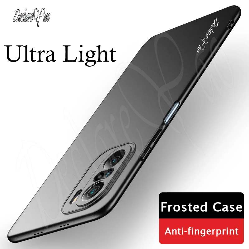 PocoPhone F3 Case DECLAREYAO Luxury Ultra Slim Frosted Cover For Xiaomi PocoPhone F3 Pro Case Matte Cover Poco F3 GT Case Hard