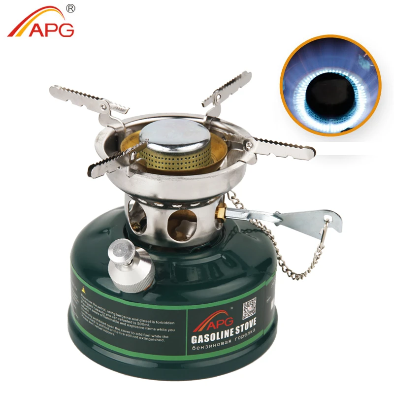 APG Camping Gasoline Stove No Noise Oil Stove Burners Outdoor Cookware Picnic Furnace