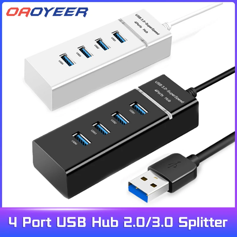 USB 2.0 USB 3.0 HUB HUB Multi USB Splitter Expander Multiple USB 3 Hab On / Off Switches Ac Adapter Cable Splitter For Pc Laptop