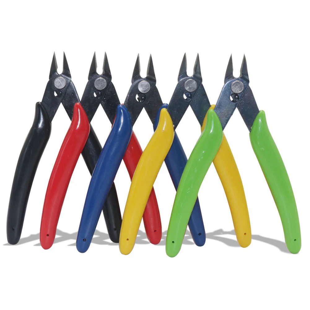 1 Pcs Diagonal Pliers Jewelry Processing Small Cutting Pliers Super Sharp Insulated Handle Multi Functional Hand Tools