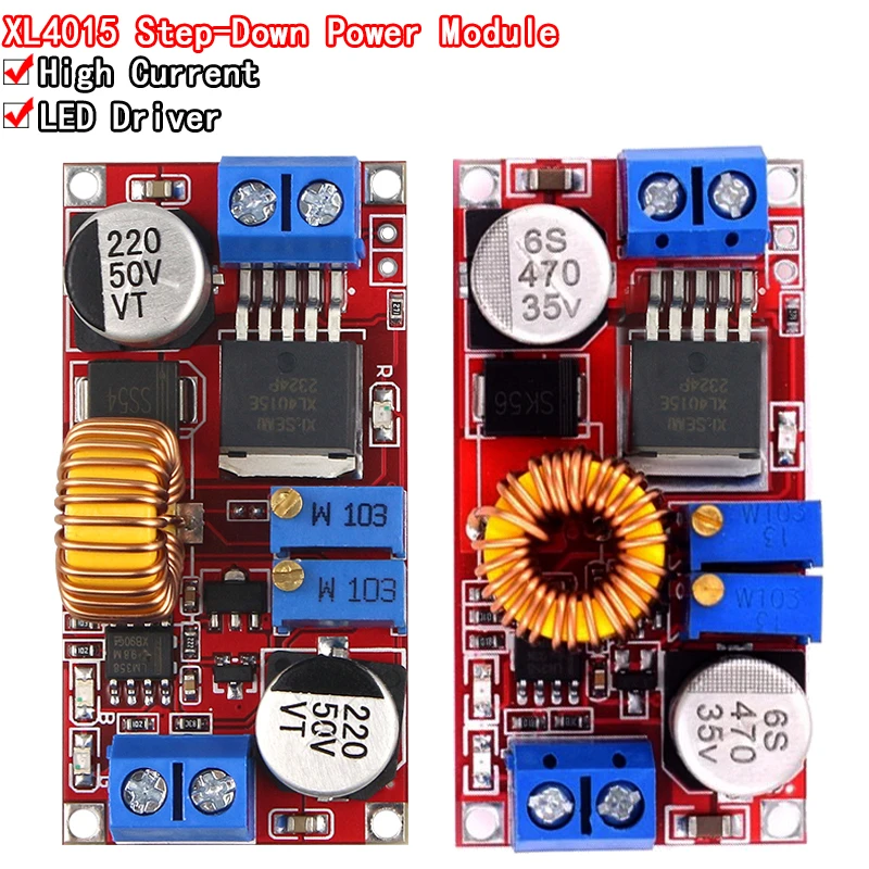 1pcs 5A DC to DC CC CV Lithium Battery Step down Charging Board Led Power Converter Lithium Charger Step Down Module hong
