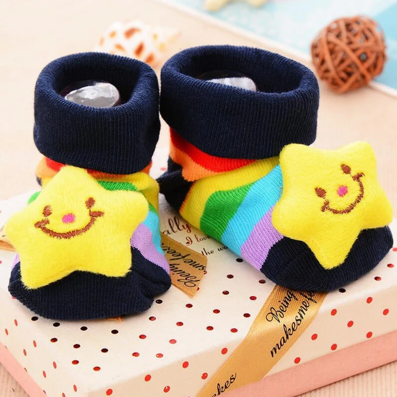 1 Pair cotton Baby socks Girls Boys rubber anti slip floor cartoon kids Toddlers autumn spring newborn Infant Cheap Stuff Gift