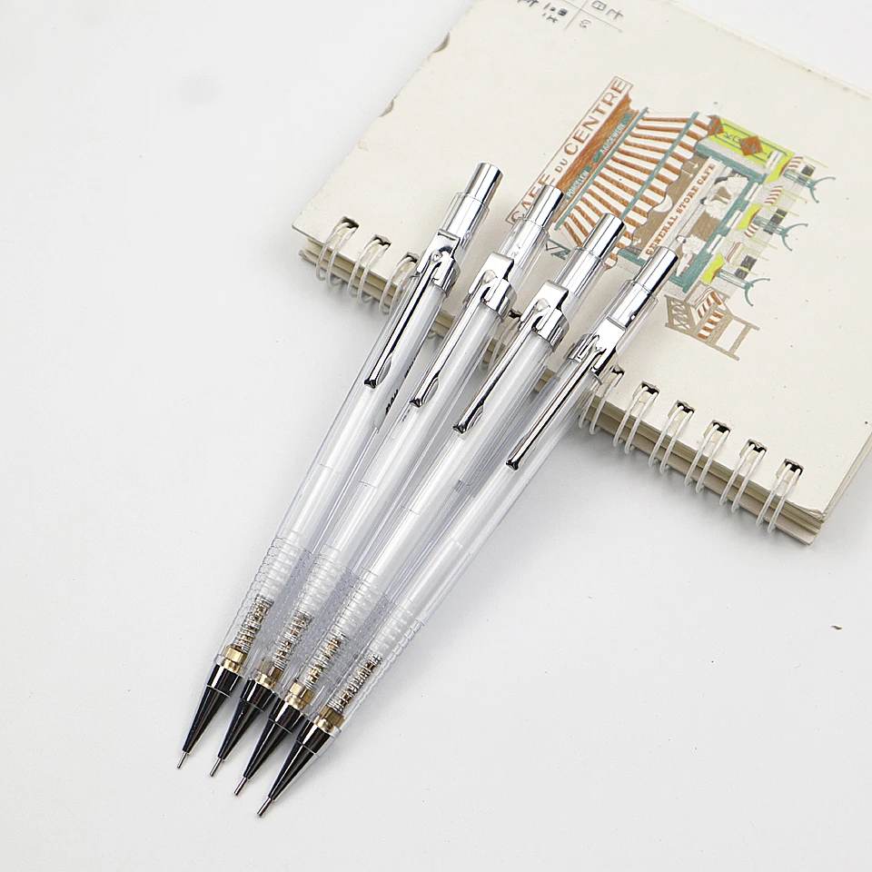 2Pcs Mechanical Pencil 0.3/0.5/0.7/0.9 mm  Automatic Pencil For Painting And Writing School Supplies Send 1 Box Pencil Lead