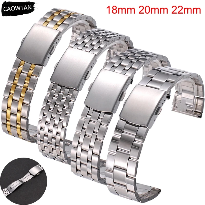 18mm 22mm 20mm Stainless Steel For SAMSUNG Galaxy Watch 42 46mm Band galaxy watch 3 For Amazfit Bip GTR strapsBracelet Replaceme