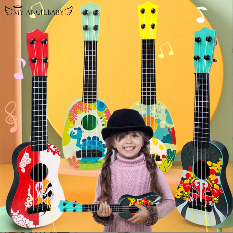 Dropship Kid MinUkulele Guitar Musical Instruments Toy Children School Play Game Music Interest Development Toy Montessori Gift