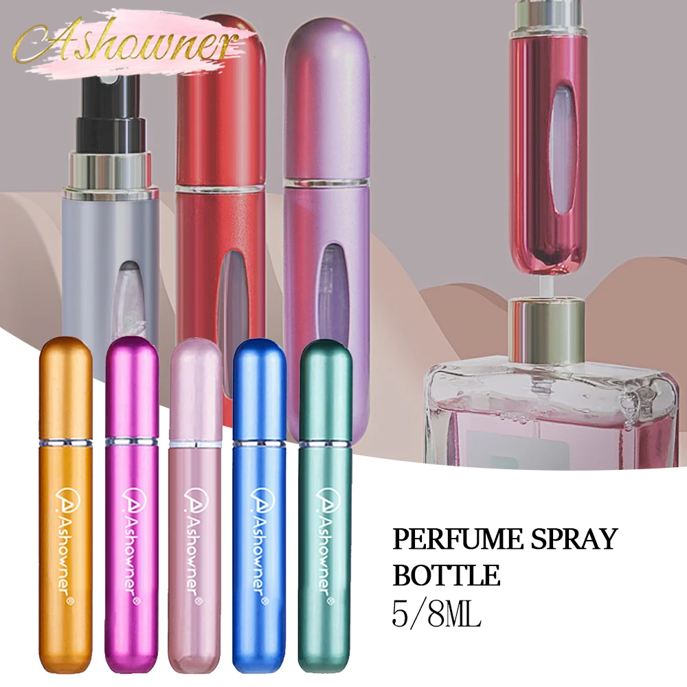 5ml/8ml Refillable Perfume Bottle Aluminum Perfume Atomizer Spray Bottle For Travel container perfume women cosmetic makeup tool