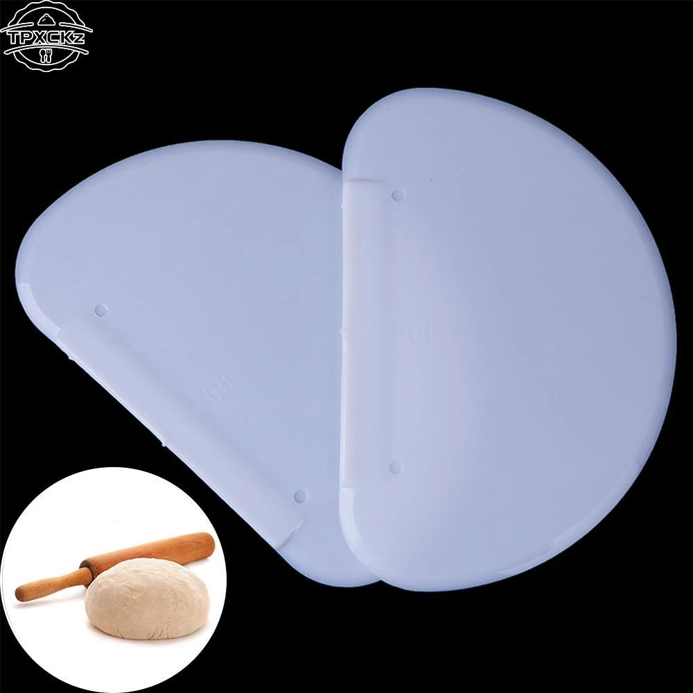 15*10cm Round Plastic Dough Pizza Cutter Pastry Slicer Blade Gift Bread Pasty Scraper Blade Kitchen Tools