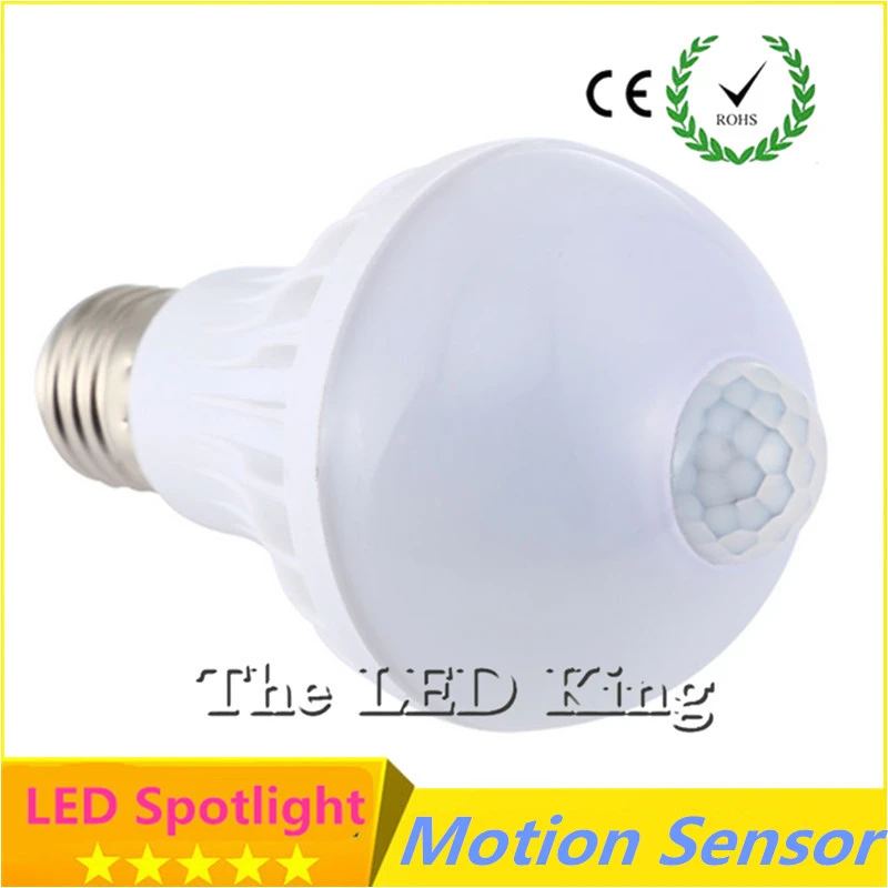 Intelligent Sound PIR Motion Sensor LED Ball Lights SMD5730 E27 220V 3W 5W 7W 9W 15W Globe Bulbs Corridor Lamp With Light Sensor