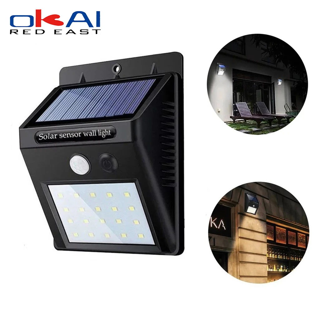 1-4pcs LEDs Solar Powered Lights Wireless Motion Sensor lamp Security Outdoor Waterproof Wall Spotlights Garden Street Path ligh