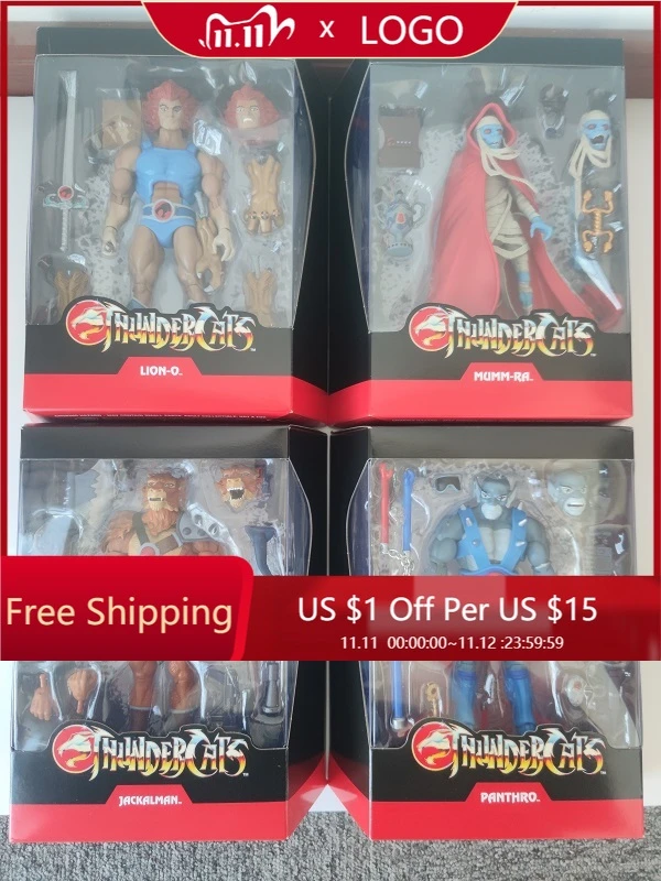 Original Super7 Super Hero Thundercats One:12 Lion-O PVC Action Figure Toy Doll Gift