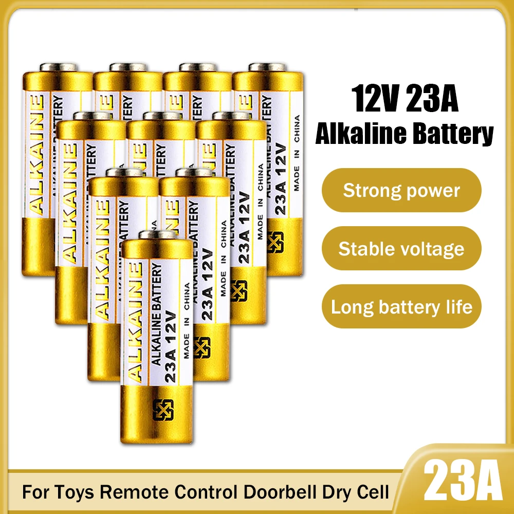 10pcs/Lot Small Battery 23A 12V 21/23 A23 E23A MN21 MS21 V23GA L1028 Alkaline Dry Battery