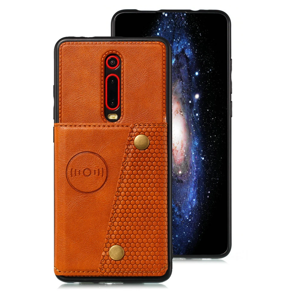 Luxury Leather Flip Card Slot for Xiaomi Mi 9T Pro Case Redmi9 Back Cover Bumper Funda Redmi 9T 9 T Power 9A 9C Case Mi T9 Mi9T