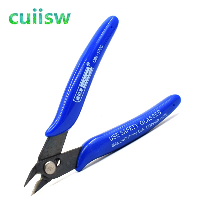 Electrician Durable Chisel Tool Pliers 170 Mini Cutting Nippers Mini Electrical Wire Cable Cutting Cutter Diagonal Pliers