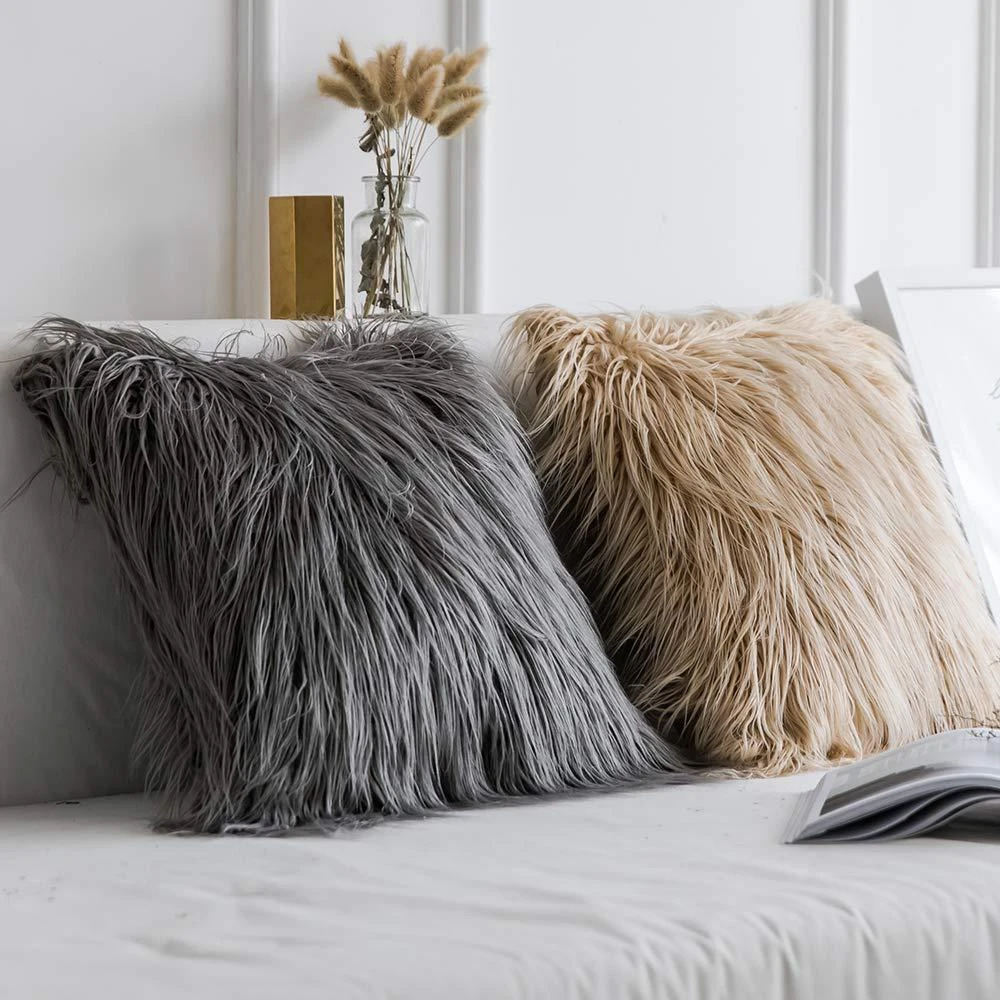 Soft Fur Pillows Case Plush Cushion Cover Home Decor Pillow Covers Living Room Bedroom Sofa Decorative Pillows Cover 43x43cm New