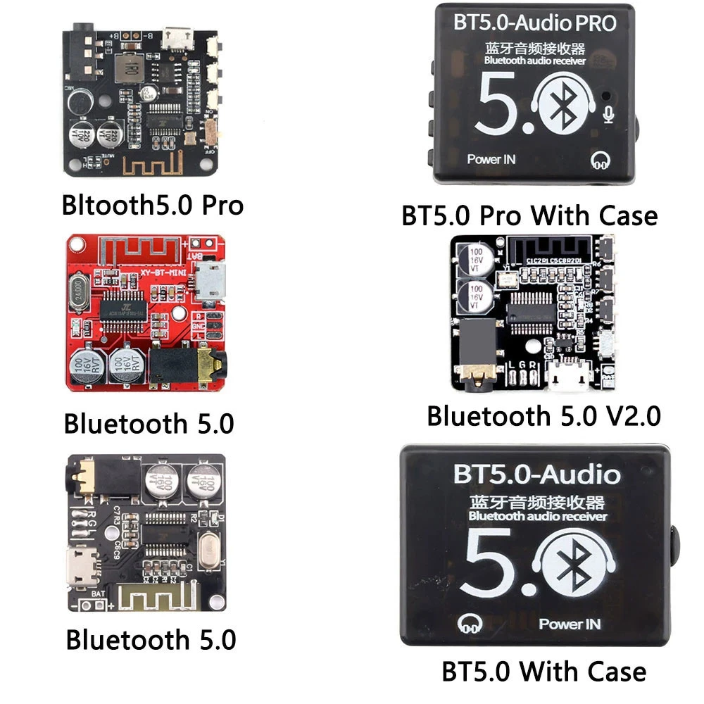 Bluetooth 5.0 Audio Receiver Board MP3 Lossless Decoder Board Wireless Stereo Music Player for Car Speaker Home Amplifier DIY