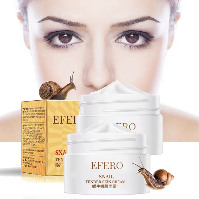 EFERO Anti Aging Snail Essence Face Cream Whitening Snail Cream Serum Moist Nourishing Lifting Face Skin Care anti wrinkle Cream